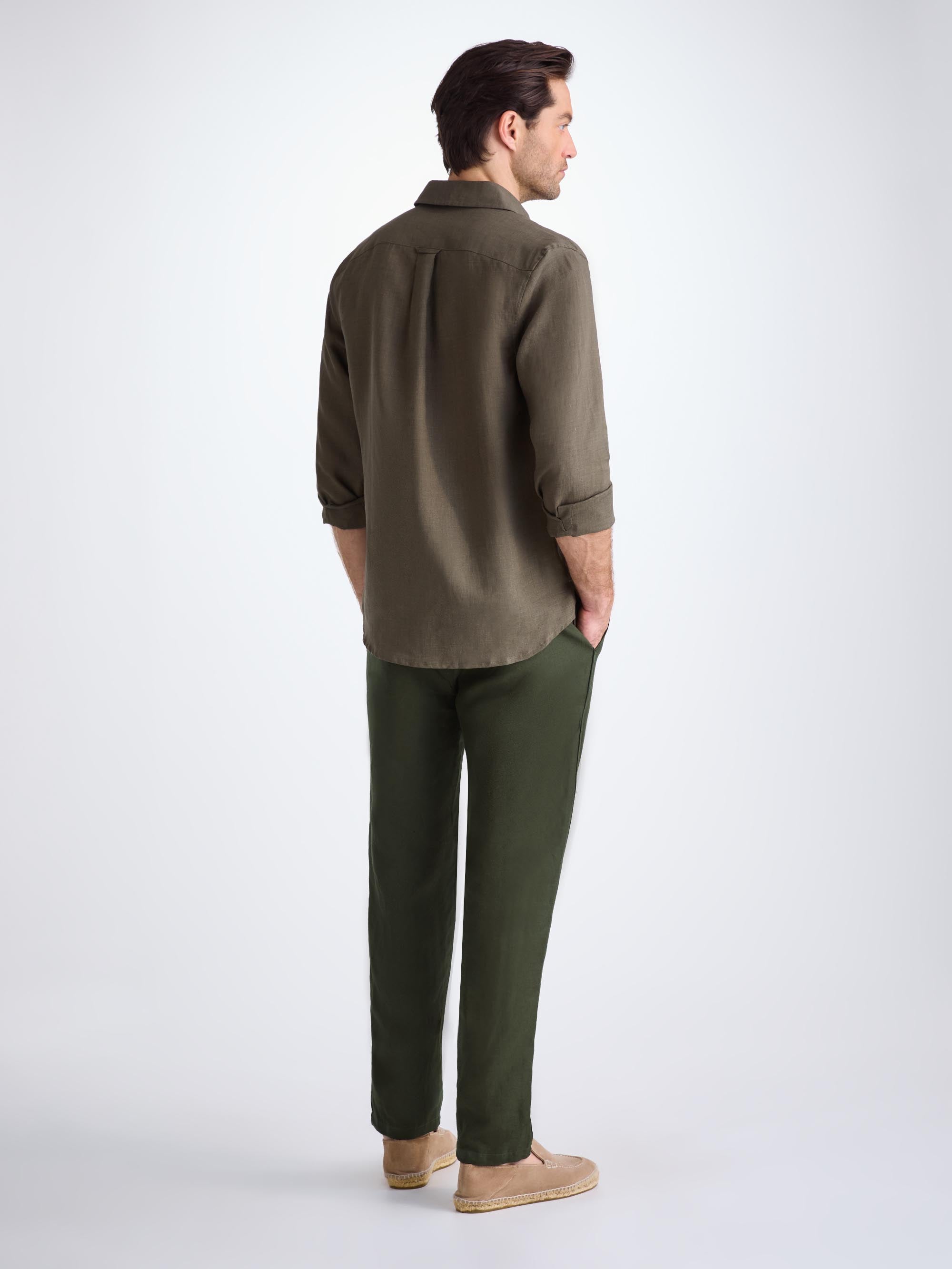 Men's Trousers Sydney Linen Khaki