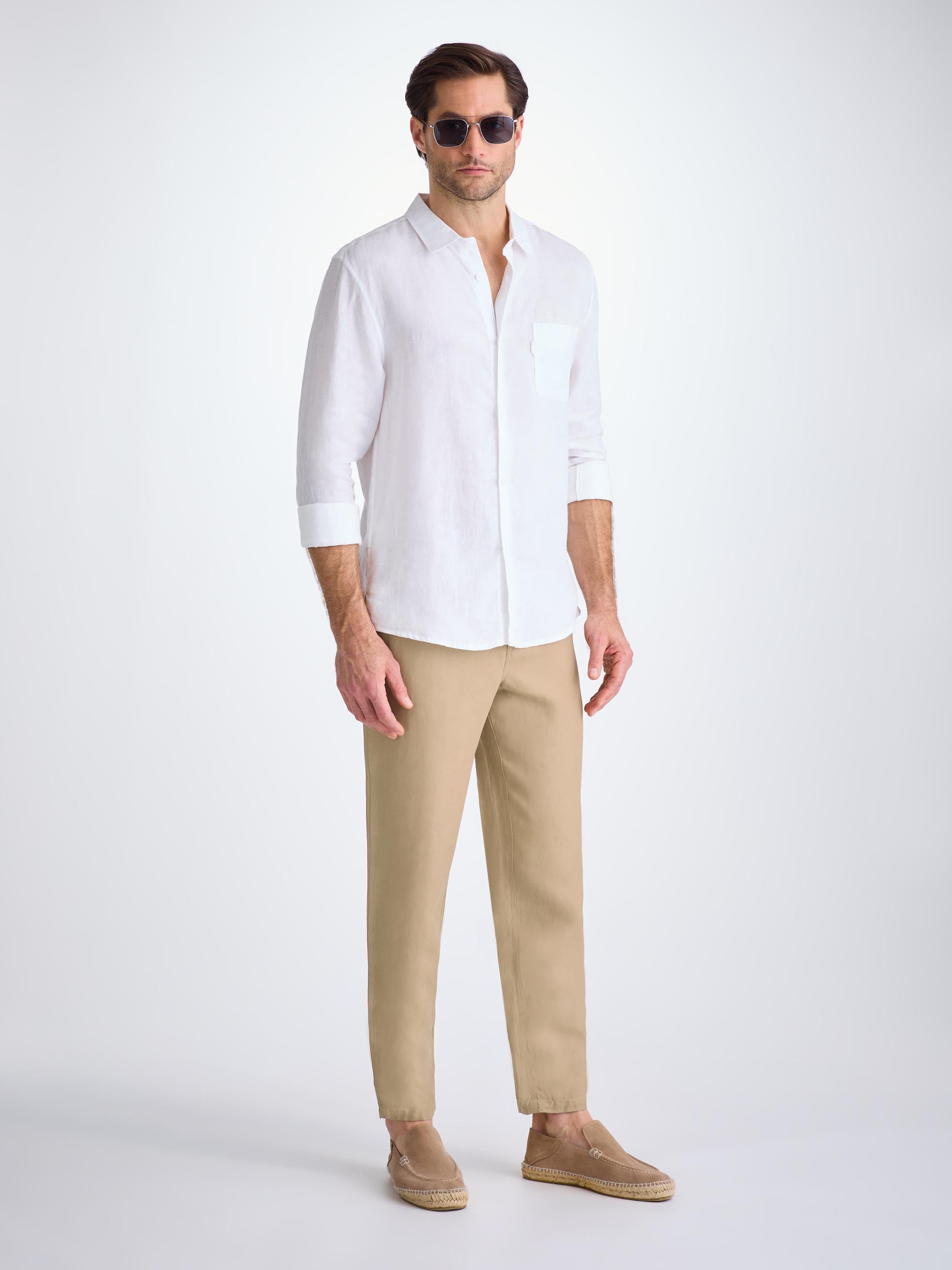 Men's Trousers Sydney Linen Camel