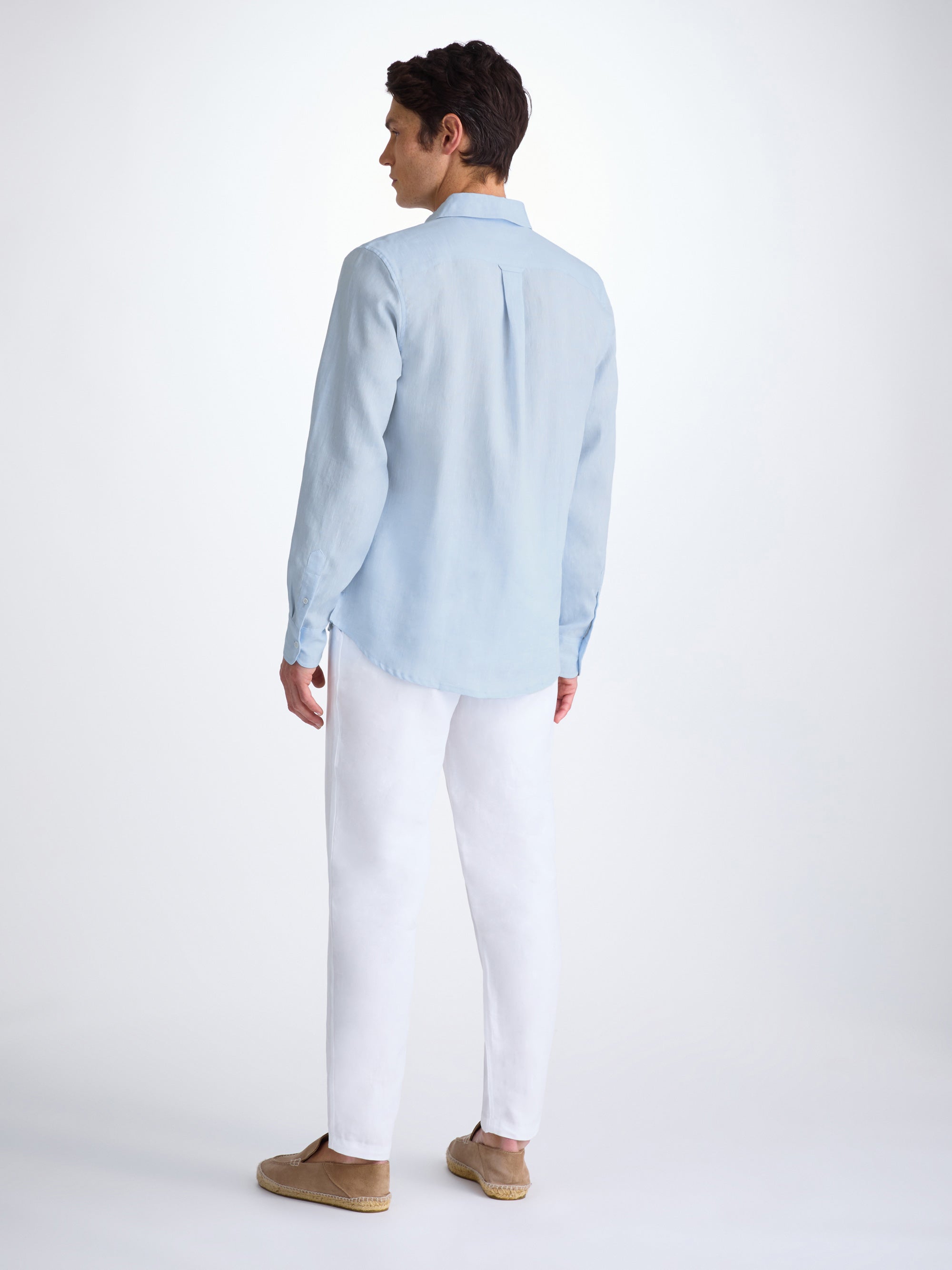 Men's Shirt Monaco Linen Sky Blue