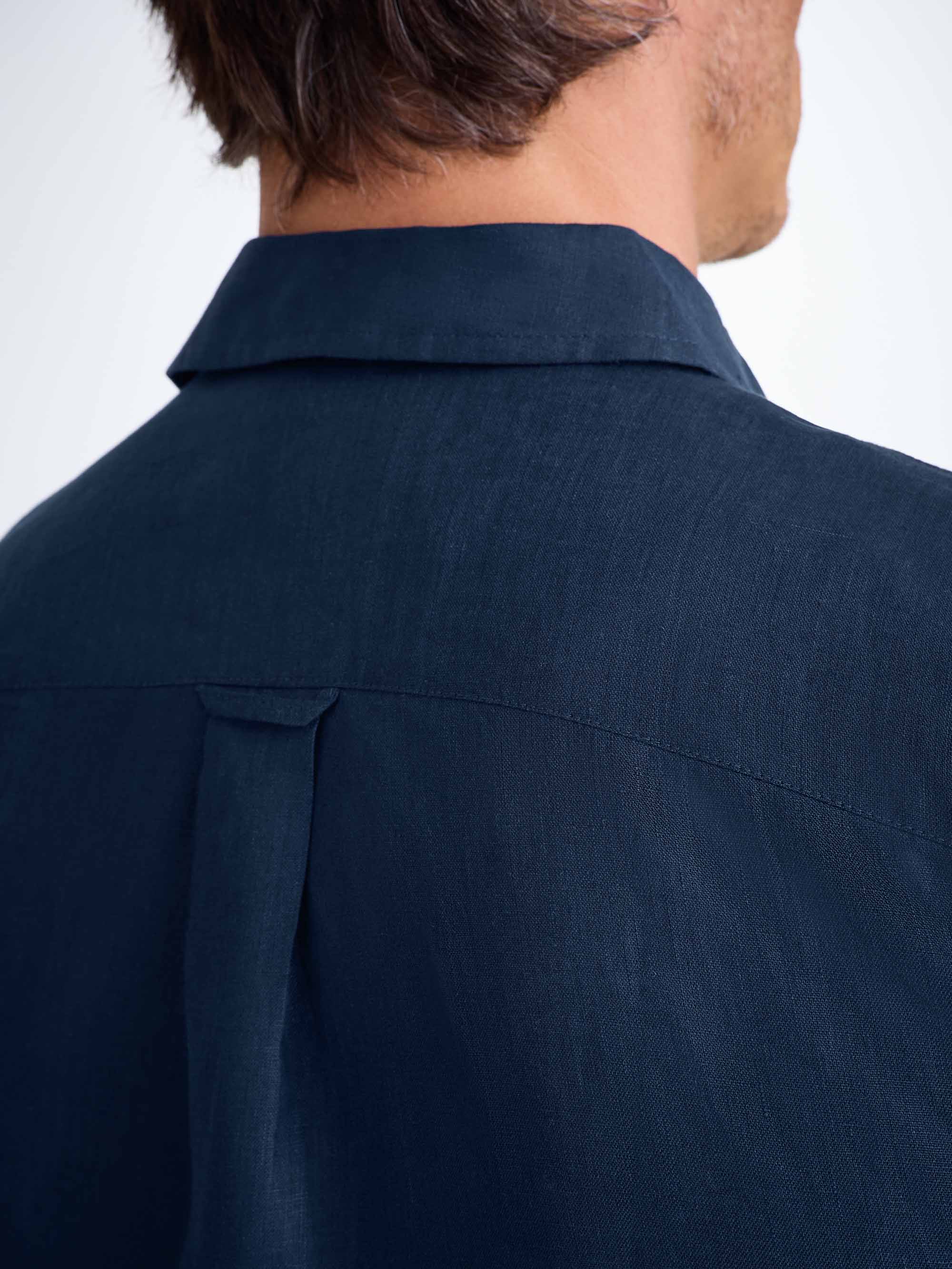 Men's Shirt Monaco Linen Navy